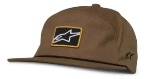 bonÉ alpinestars port casual cor marrom or