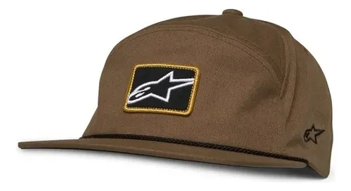 bonÉ alpinestars port casual cor marrom or