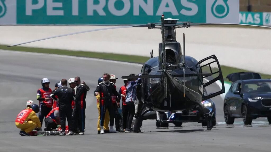 acidente da Moto3 em Sepang